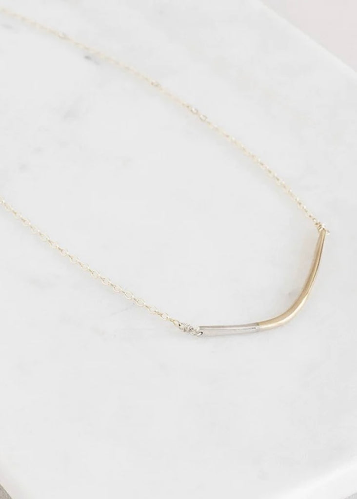 Colleen Mauer Designs | Mini Gold + Silver Inflecto Necklace