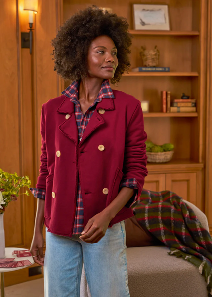 Frank & Eileen | Mini Belfast Cropped Peacoat | Triple Fleece