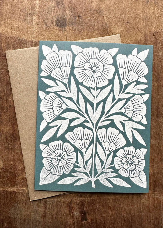Katharine Watson | Floral Offset Printed Card