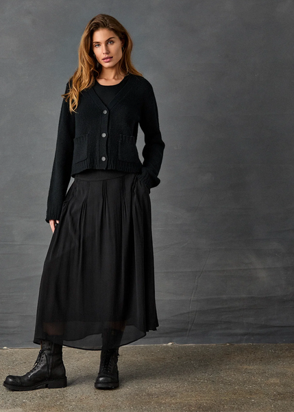 Kristensen du Nord | Pin Tuck Skirt | Black - The Phoenix