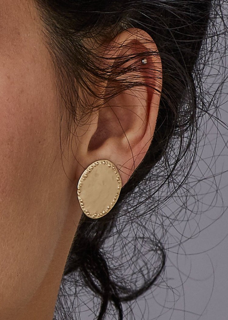 Julie Cohn Design | Discus Bronze Earring