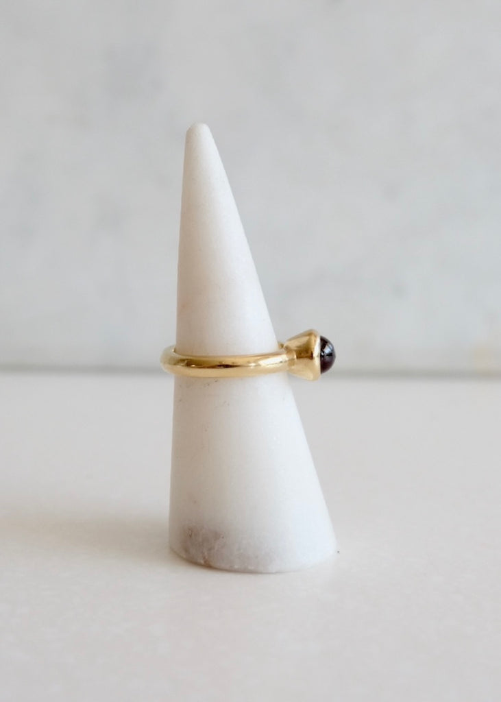 14k Gold Garnet Ring