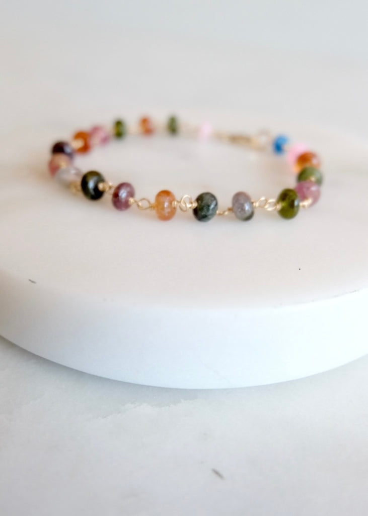 14k Tourmaline Bracelet