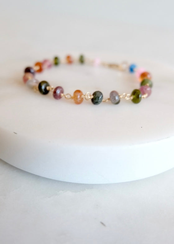 14k Tourmaline Bracelet