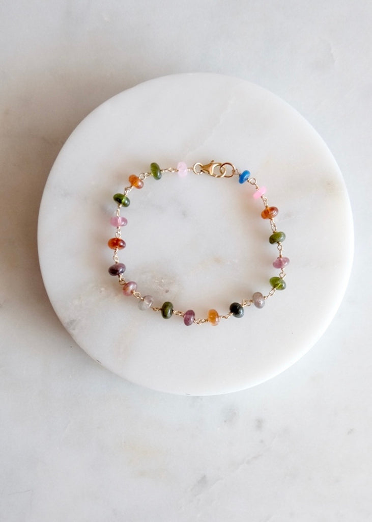 14k Tourmaline Bracelet