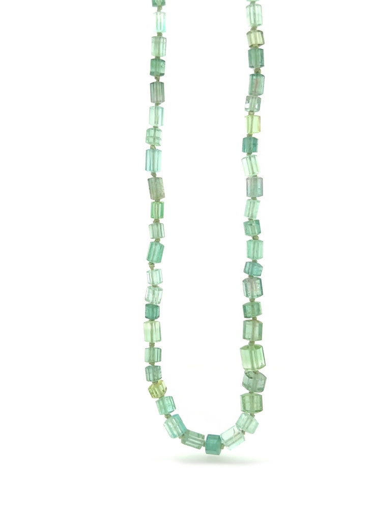 Judi Powers | Light Green + Blue Tourmaline Necklace