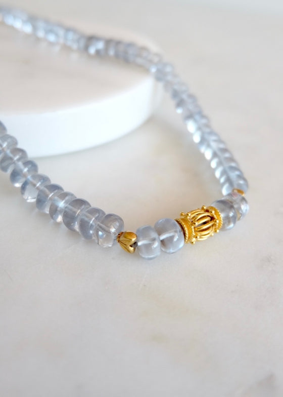 18k Aquamarine Necklace