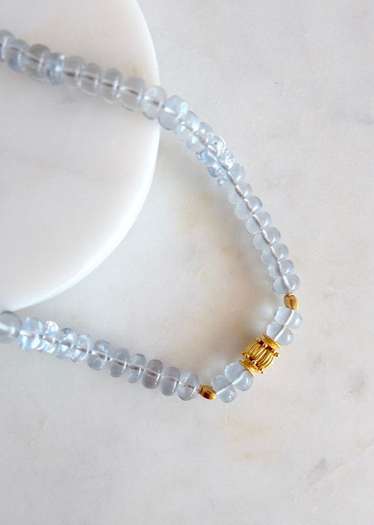 18k Aquamarine Necklace