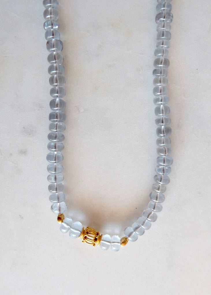 18k Aquamarine Necklace
