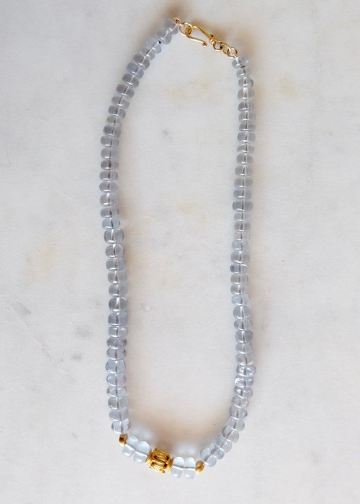 18k Aquamarine Necklace