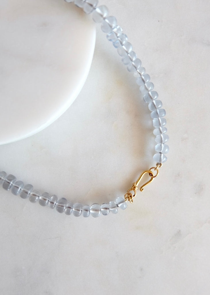 18k Aquamarine Necklace