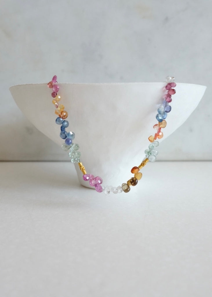 18k Multi-Colored Sapphire Necklace
