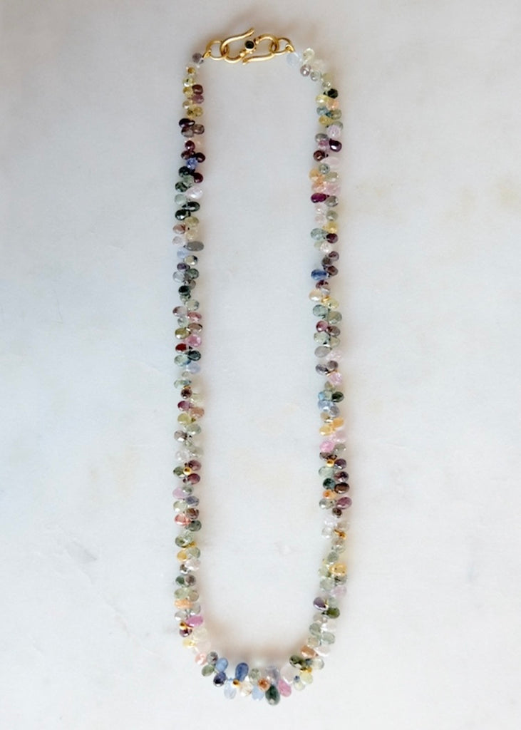 18k Multicolored Sapphire Choker