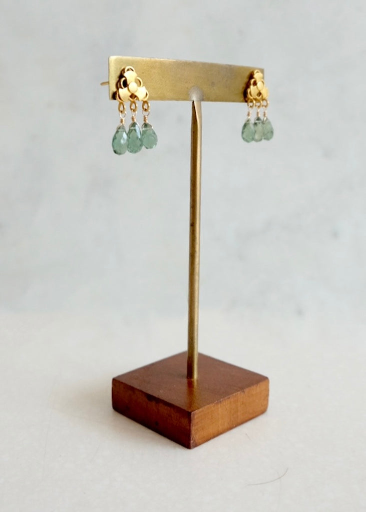18k Sapphire Earrings