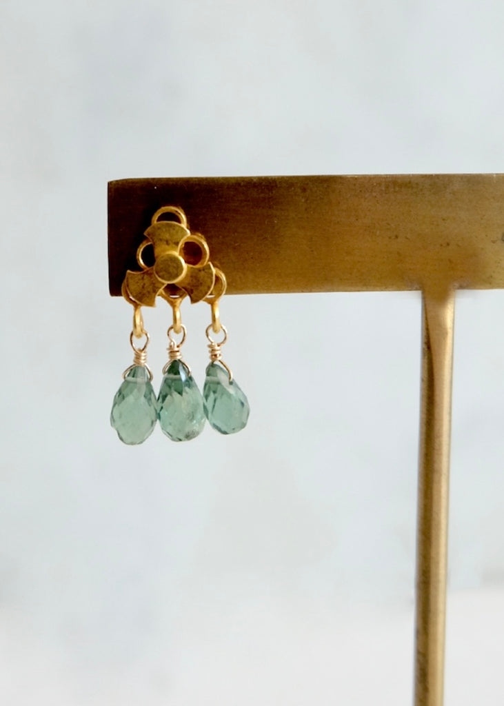 18k Sapphire Earrings