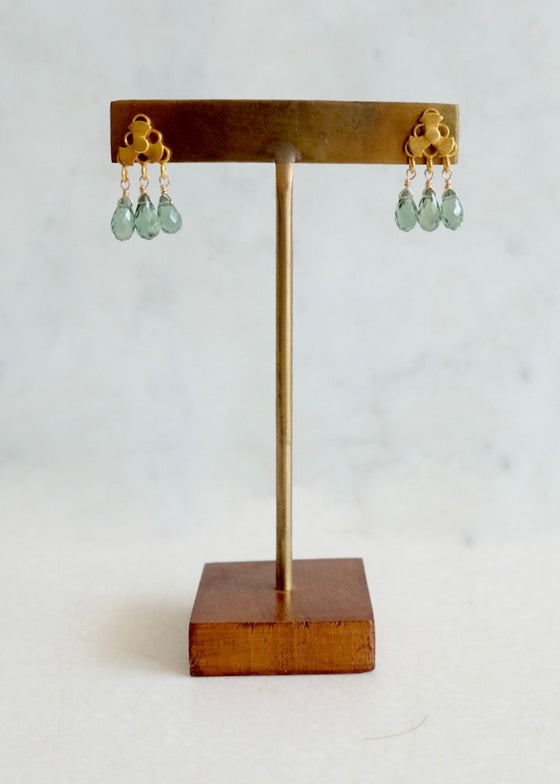 18k Sapphire Earrings