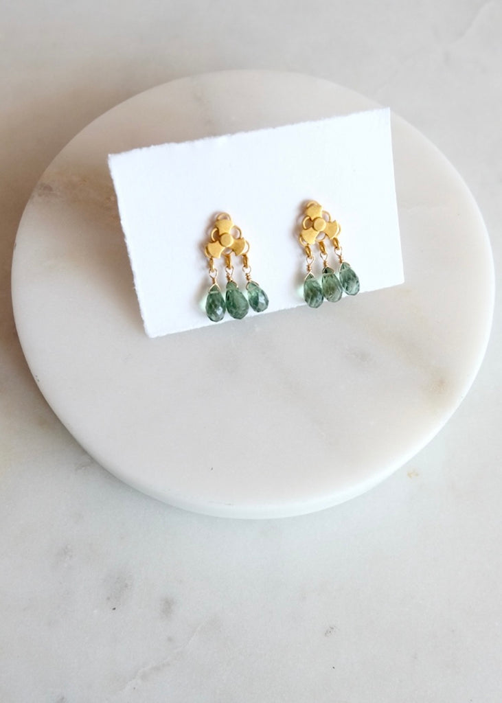 18k Sapphire Earrings