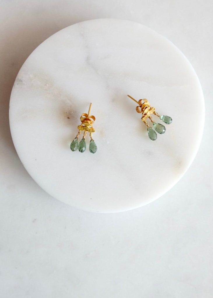 18k Sapphire Earrings