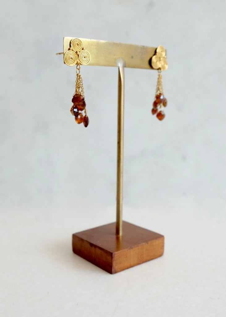 18k Topaz Earrings