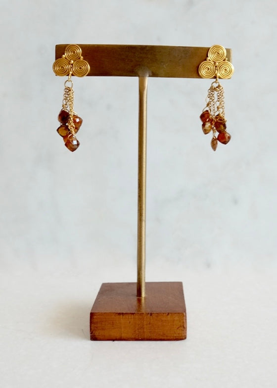 18k Topaz Earrings