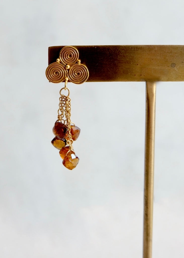 18k Topaz Earrings