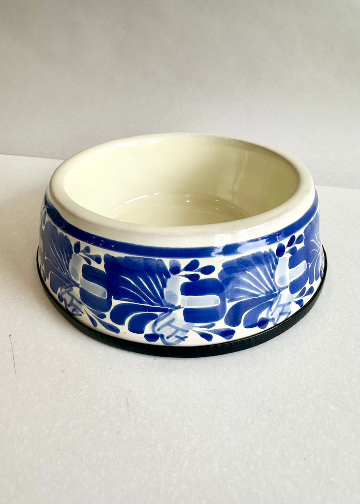 Small Dog Bowl | Blue + White