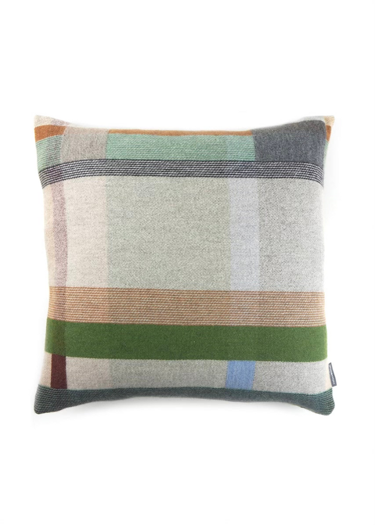 Wallace + Sewell | Stefano Block Cushion Cover | Mid Green