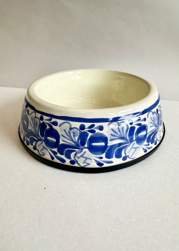 Small Dog Bowl | Blue + White