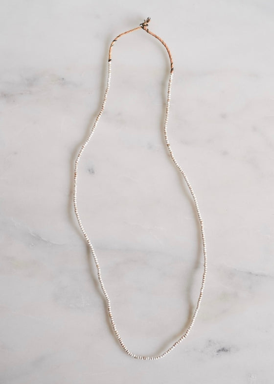 3 Strands Old Seed White Trade Beads