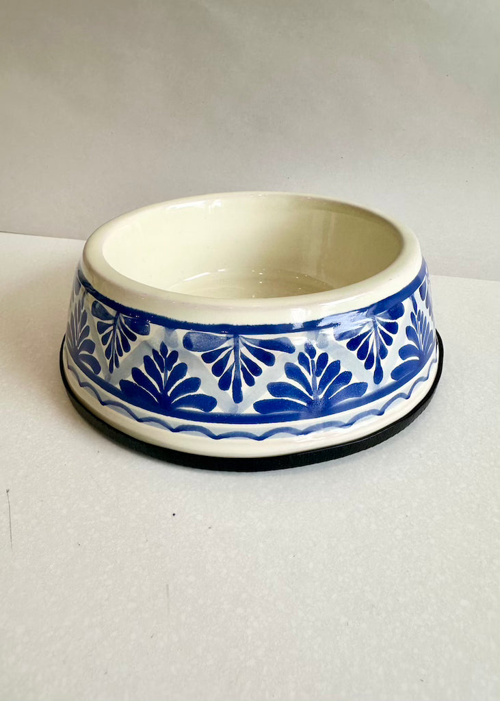 Small Dog Bowl | Blue + White