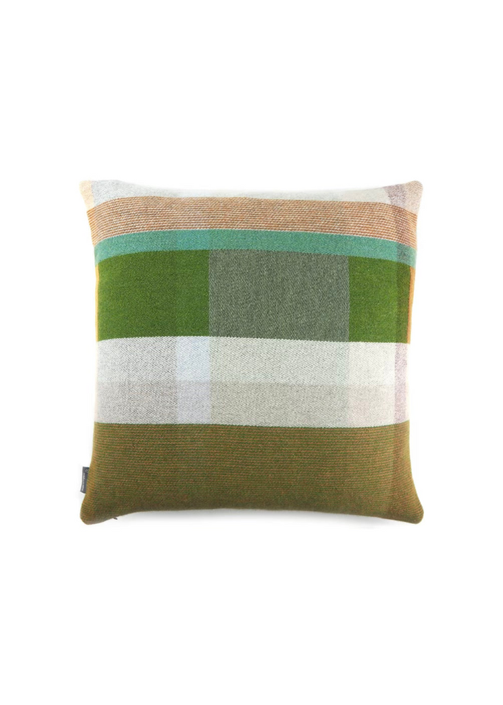 Wallace + Sewell | Stefano Block Cushion Cover | Mid Green