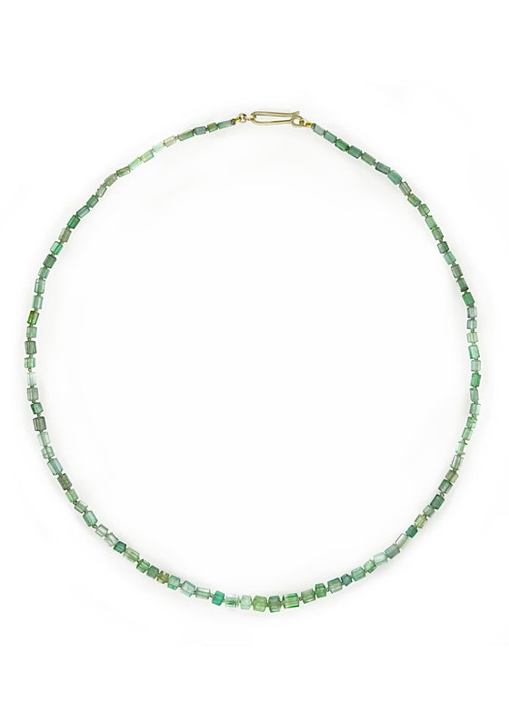 Judi Powers | Light Green + Blue Tourmaline Necklace