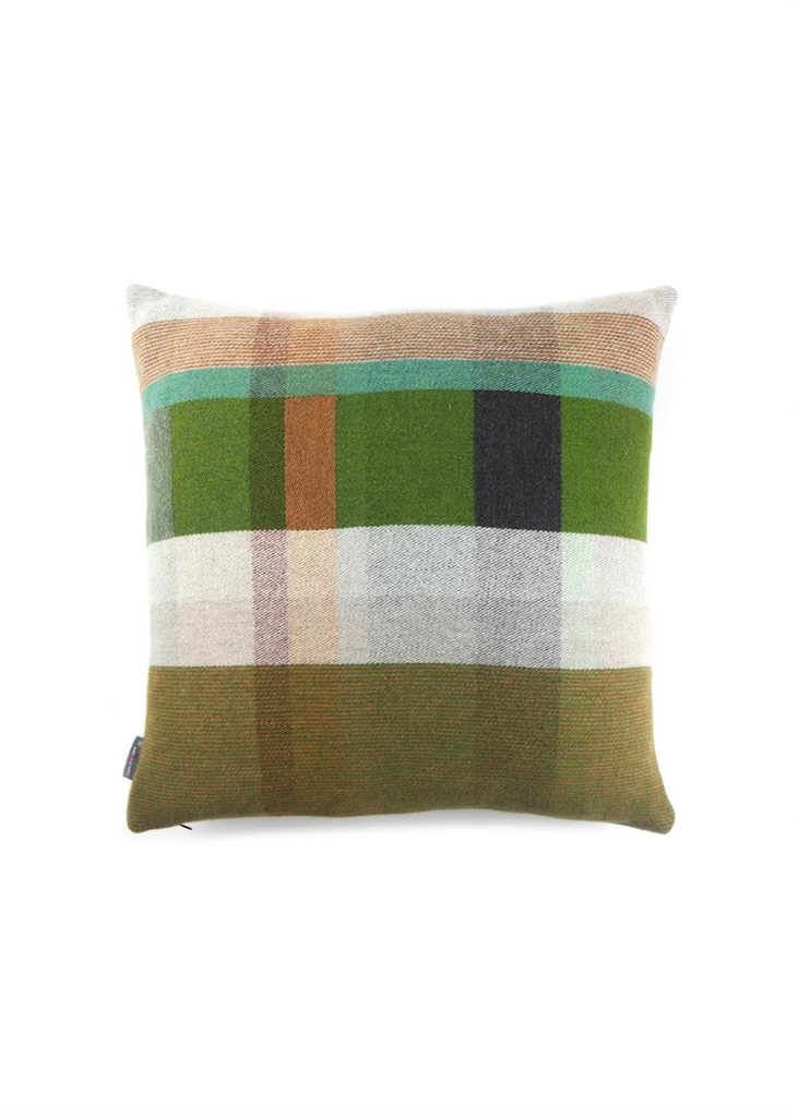 Wallace + Sewell | Stefano Block Cushion Cover | Mid Green