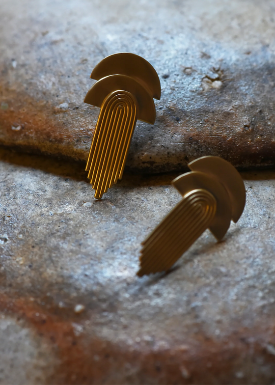 8.6.4. Design | Cascade Earrings | Brass