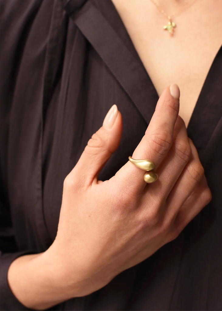 8.6.4. Design | Double Droplet Ring | Brass