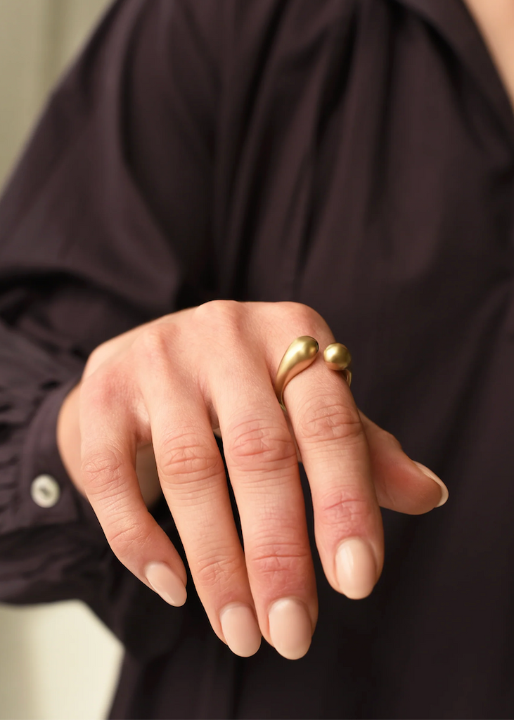 8.6.4. Design | Double Droplet Ring | Brass