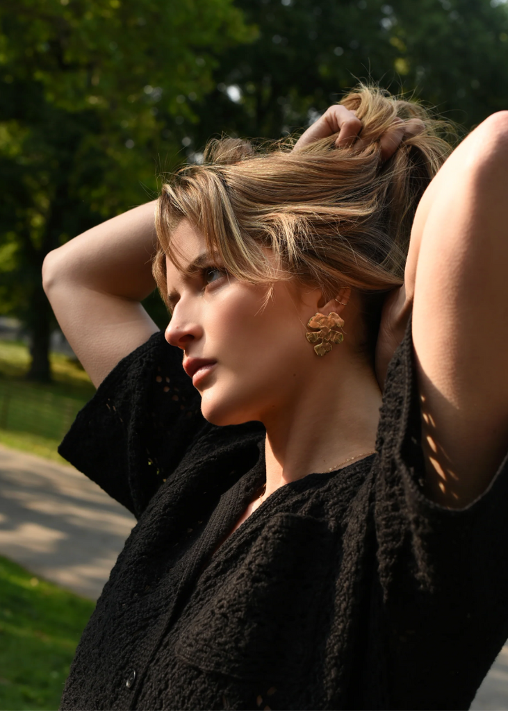 8.6.4. Design | Large Brass Stud Earrings