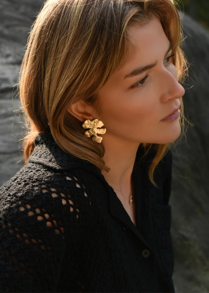 8.6.4. Design | Large Brass Stud Earrings