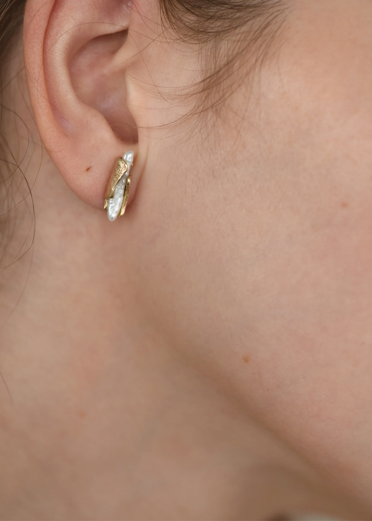 8.6.4. Design | Small Brass + Pearl Studs