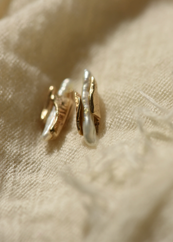 8.6.4. Design | Small Brass + Pearl Studs
