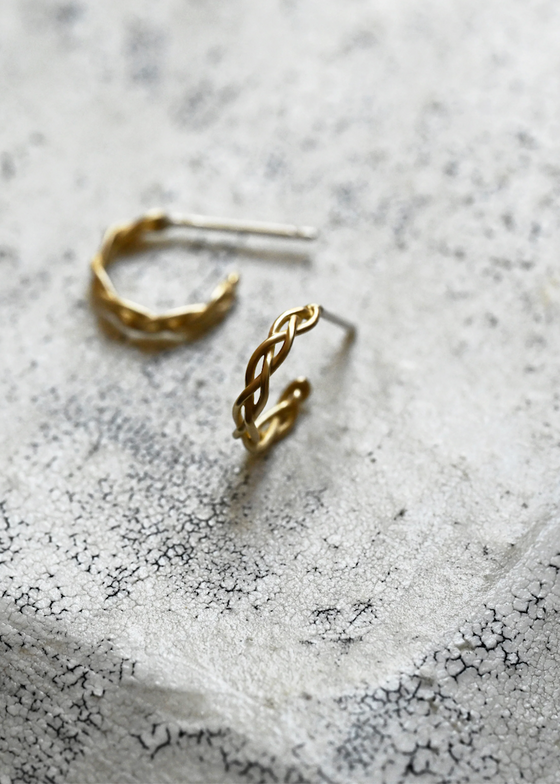 8.6.4. Design | Small Hoop Studs | Brass