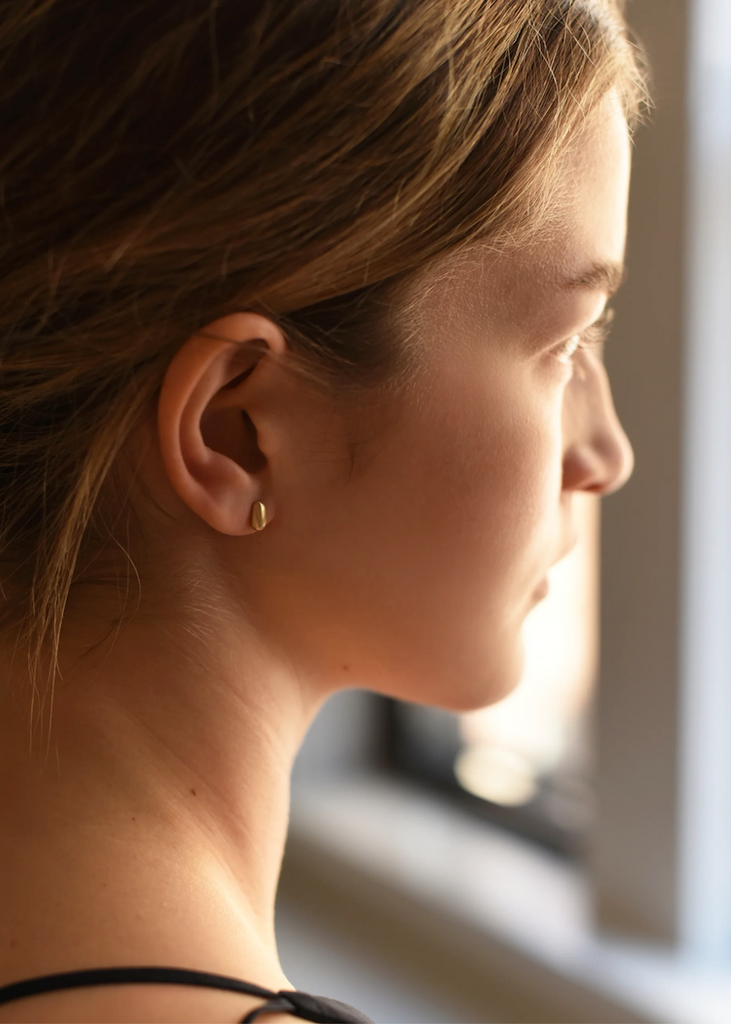 8.6.4. Design | Small Raindrop Studs | Brass