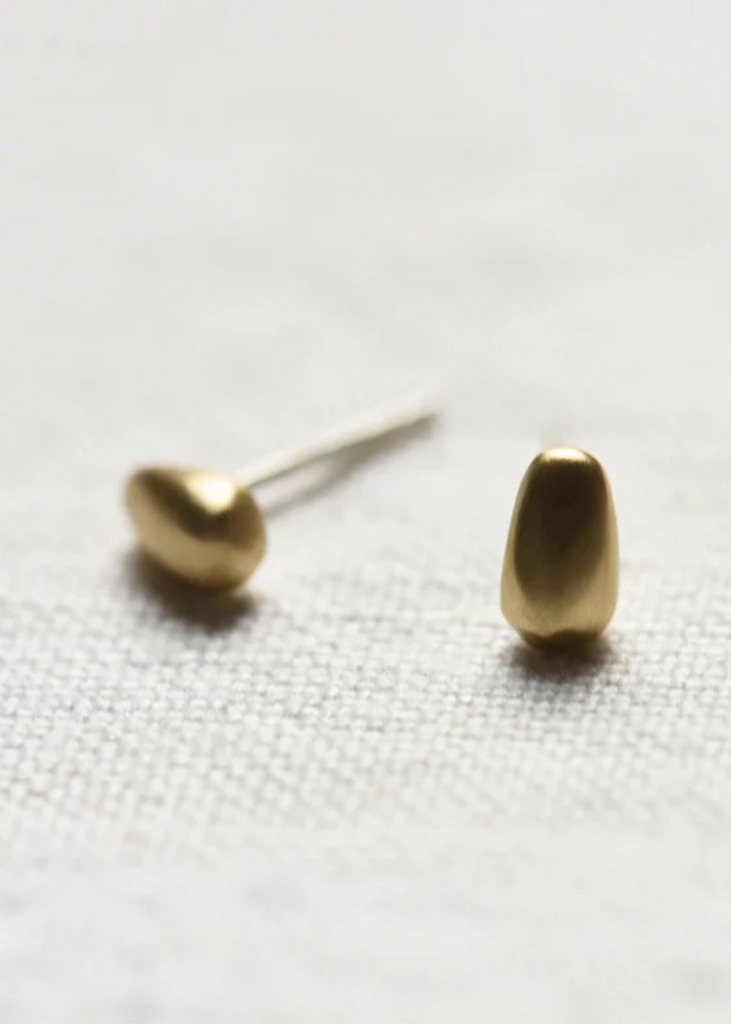 8.6.4. Design | Small Raindrop Studs | Brass