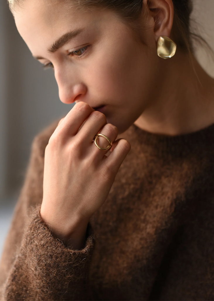8.6.4. Design | Thumbprint Earrings | Brass