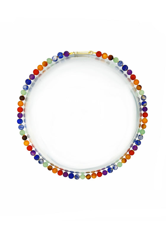 Judi Powers | Chakra Matte Round Bead Necklace