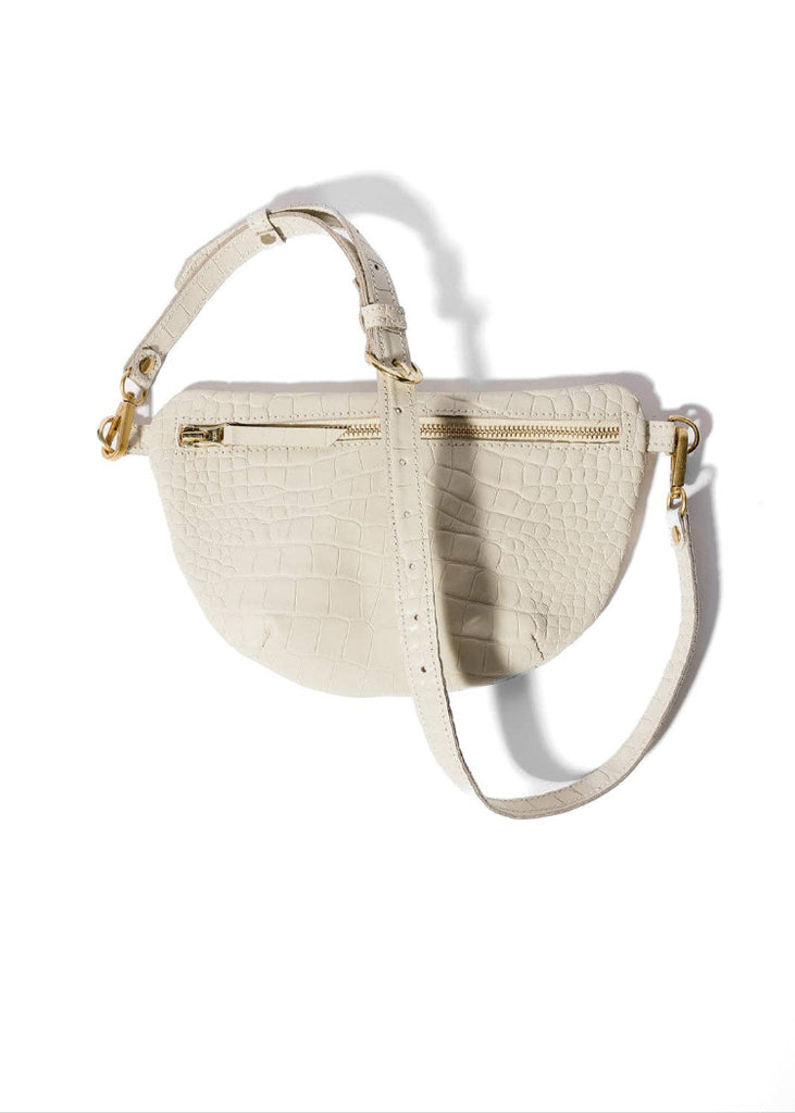 ABBY ALLEY | Sling Bag | Ivory Croco