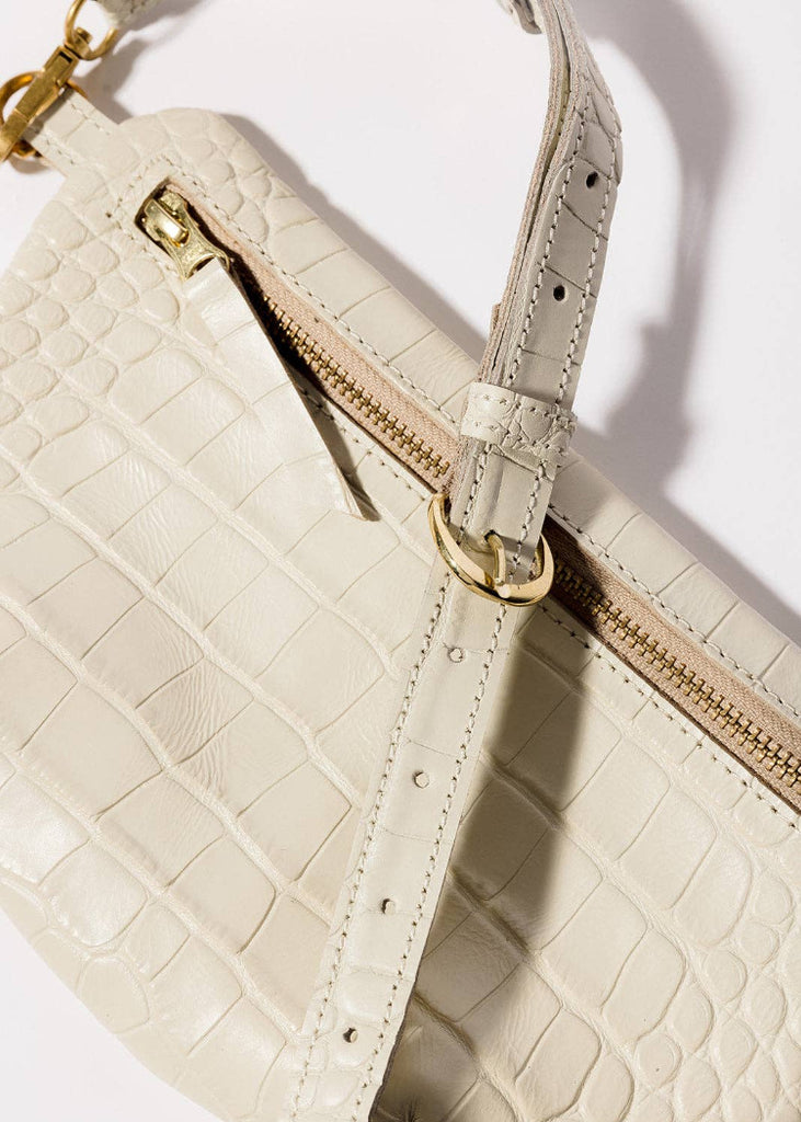 ABBY ALLEY | Sling Bag | Ivory Croco