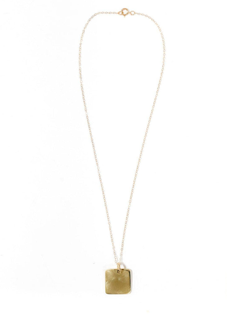 ABBY ALLEY | Square Pendant Necklace