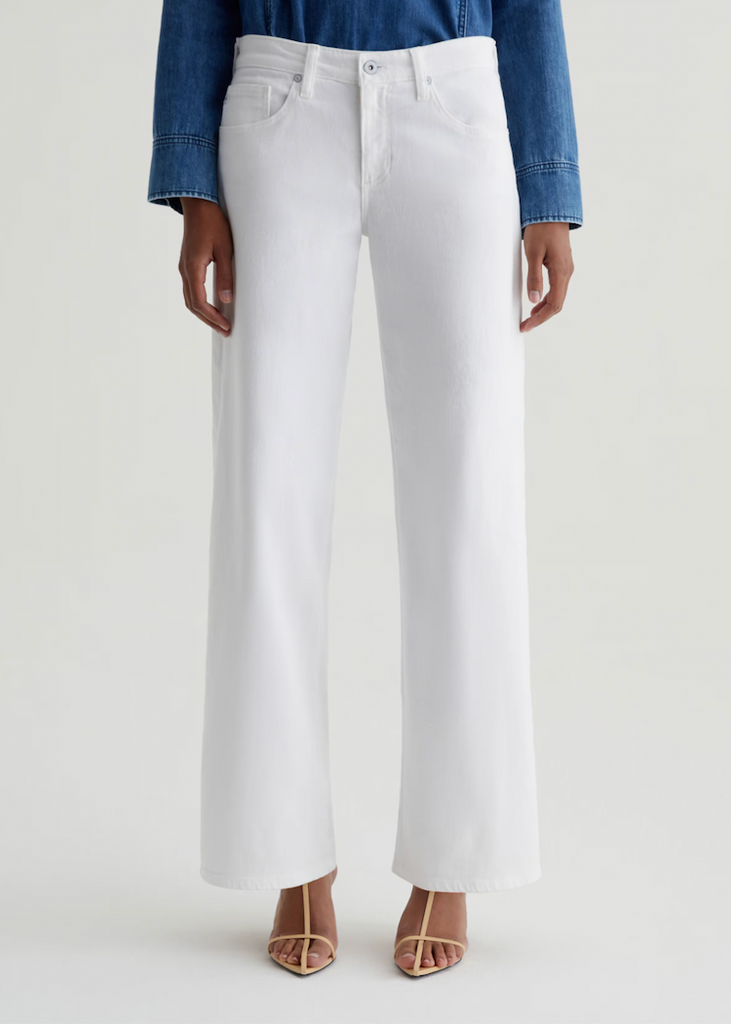 AG | Adria Low-Rise Wide Leg | Gallery White