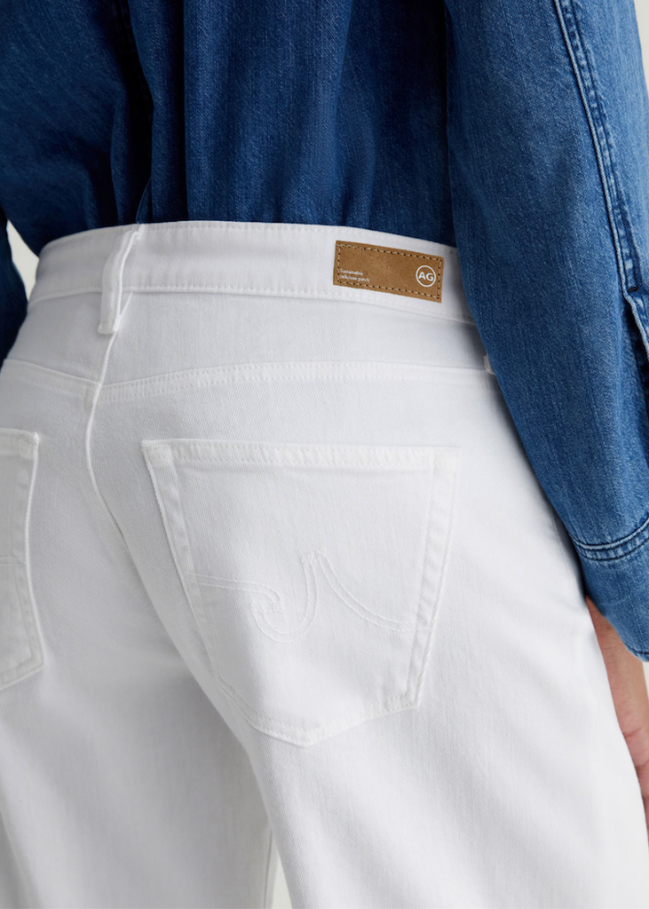 AG | Adria Low-Rise Wide Leg | Gallery White